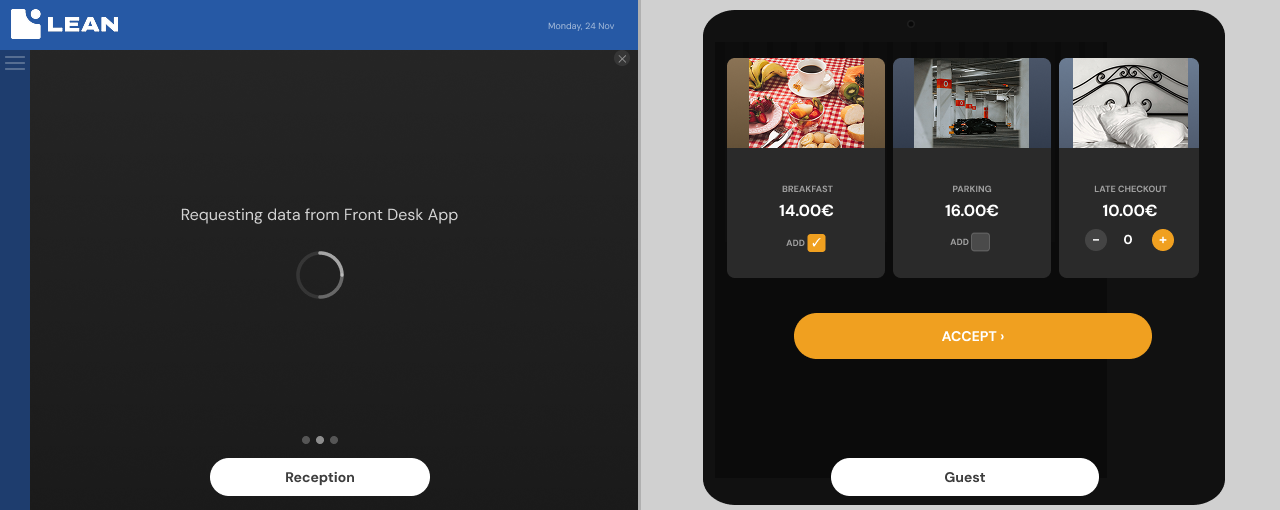 Front Desk App by LEAN Hotel System